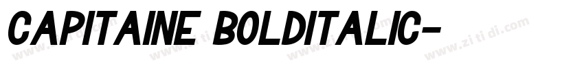 Capitaine BoldItalic字体转换